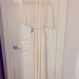 Modcloth Wrapped In Rapture Maxi Dress White 1x